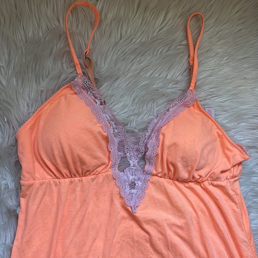 Victoria’s Secret large coral pink lace dress lingerie - Picture 3 of 4